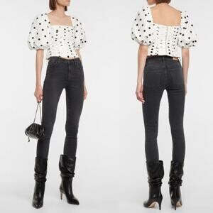 Citizens of Humanity Avedon Rocket High Rise Skinny Jeans Black Womens Size 25